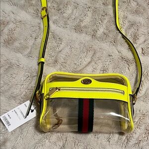 Gucci Yellow Transparent Crossbody Bag
